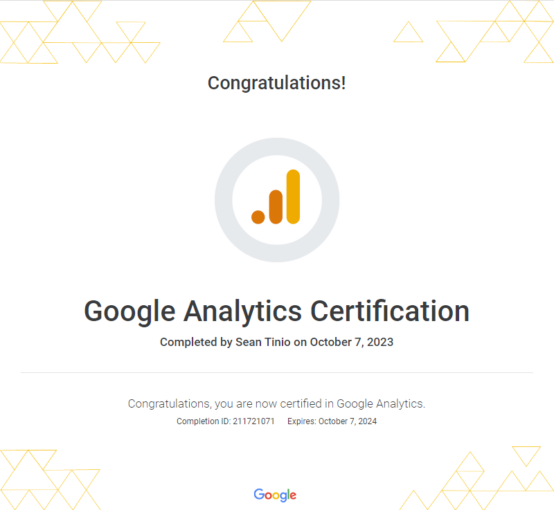 Certificate 1