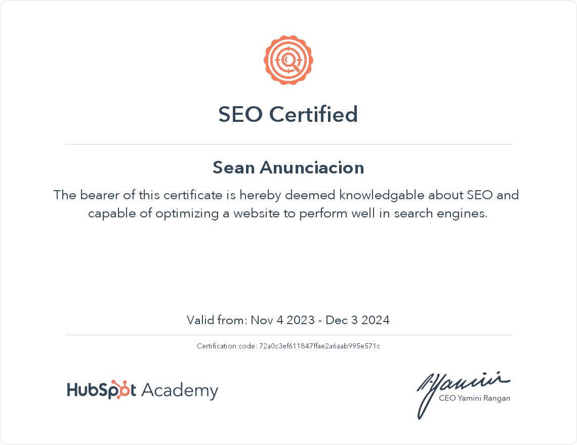 Certificate 2